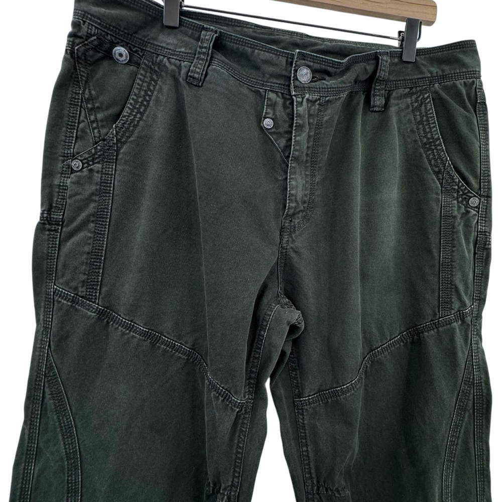 Men's Utility Pants Faded Black Tactical Straight Leg Cool Accents | 36” x 33” - Picture 6 of 13